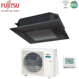 fujitsu condizionatore a cassetta fujitsu kr eco circular flow black 18000 btu auxg18krlb r 32 wi fi optional con griglia e filocomando