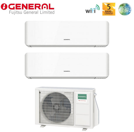 general fujitsu condizionatore dual split general fujitsu standard km 1212 con aohg18kbta2 r 32 wi fi integrato