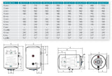 isea area occasioni 3057 scaldabagno termoelettrico verticale isea swing plus mix heating ve 805 dx