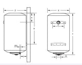 isea scaldabagno elettrico isea swing plus 1205 ho attacco a sinistra