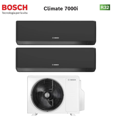 junkers bosch condizionatore dual split bosch climate 7000i black 715 con 5000m 532 e r 32 wi fi integrato