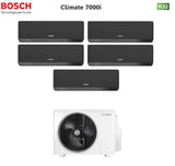 junkers bosch condizionatore penta split bosch climate 7000i black 999912 con 5000m 1255 e r 32 wi fi integrato