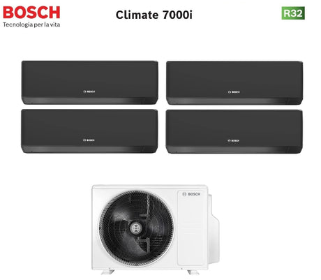 junkers bosch condizionatore quadri split bosch climate 7000i black 9999 con 5000m 1054 e r 32 wi fi integrato