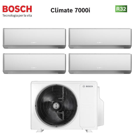 junkers bosch condizionatore quadri split bosch climate 7000i silver 77718 con 5000m 824 e r 32 wi fi integrato