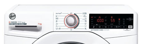 lavatrice a carico frontale hoover 7 kg h3w4 37txme 1 s 1300 giri classe a l60xp45xa85 h wash 300 plus