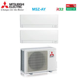 mitsubishi electric condizionatore dual split mitsubishi electric msz ay 77 con mxz 2f42vf r 32 wi fi integrato