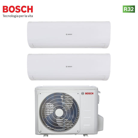 offerta climatizzatore condizionatore bosch dual split inverter serie 5000ms 9_9 con 18 oue r 32 9000_9000