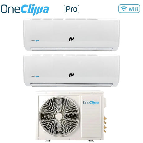 oneclima condizionatore dual split oneclima pro 99 con mlt14x2y24 r 32 wi fi optional