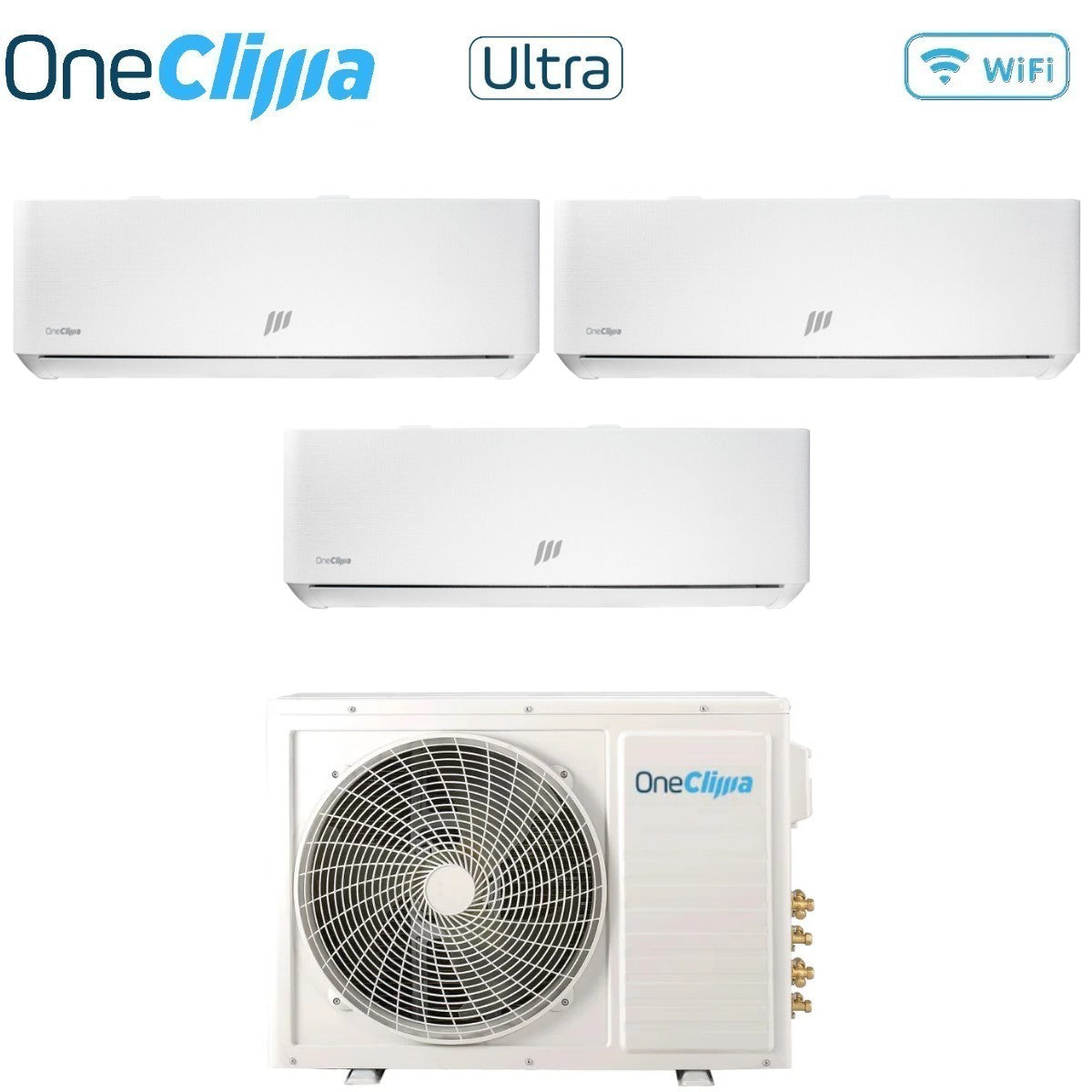 oneclima condizionatore trial split oneclima ultra 121212 con mlt27x3y24 r 32 wi fi integrato pannello telato