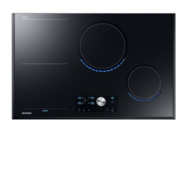 samsung piano cottura ad induzione samsung virtual flame nz84t9770ek 4 fuochi a56xl80xp52 vetro temperato nero fiamma virtuale blu manopola removibile ean 8806090445989