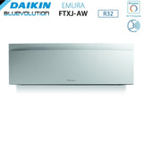 unita interna a parete daikin bluevolution serie emura white iii 7000 btu ftxj20aw r 32 wi fi integrato colore bianco opaco