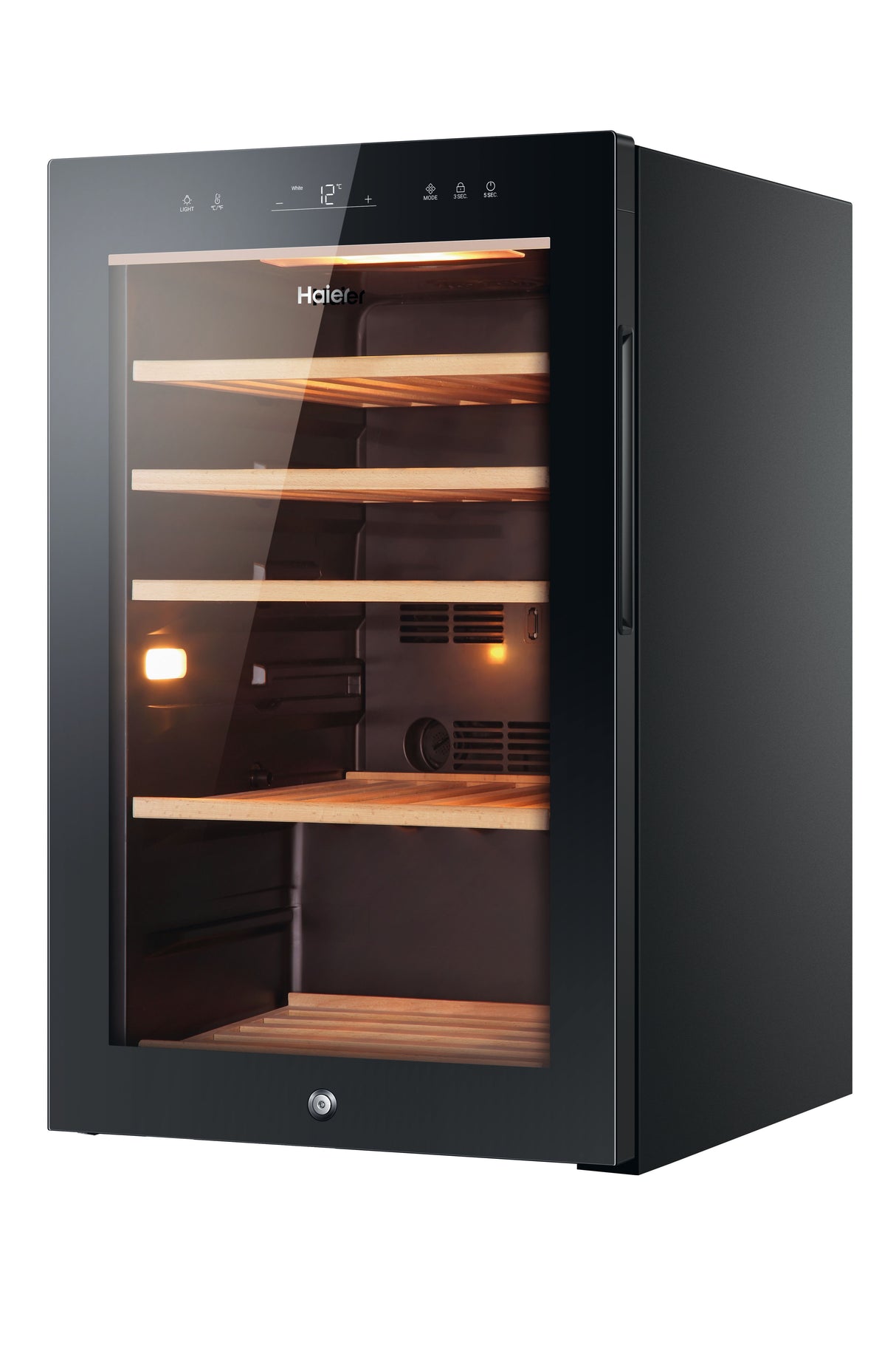 haier cantinetta vino haier wine bank 50 serie 5 hws49ga con compressore libera installazione nero 49 bottiglie ean 6930265399363