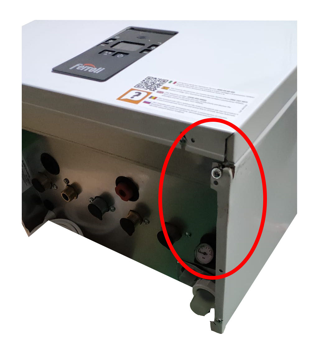 area occasioni caldaia ferroli a condensazione bluehelix alpha 34c completa di kit scarico fumi metano o gpl cod. 0tpf7awa