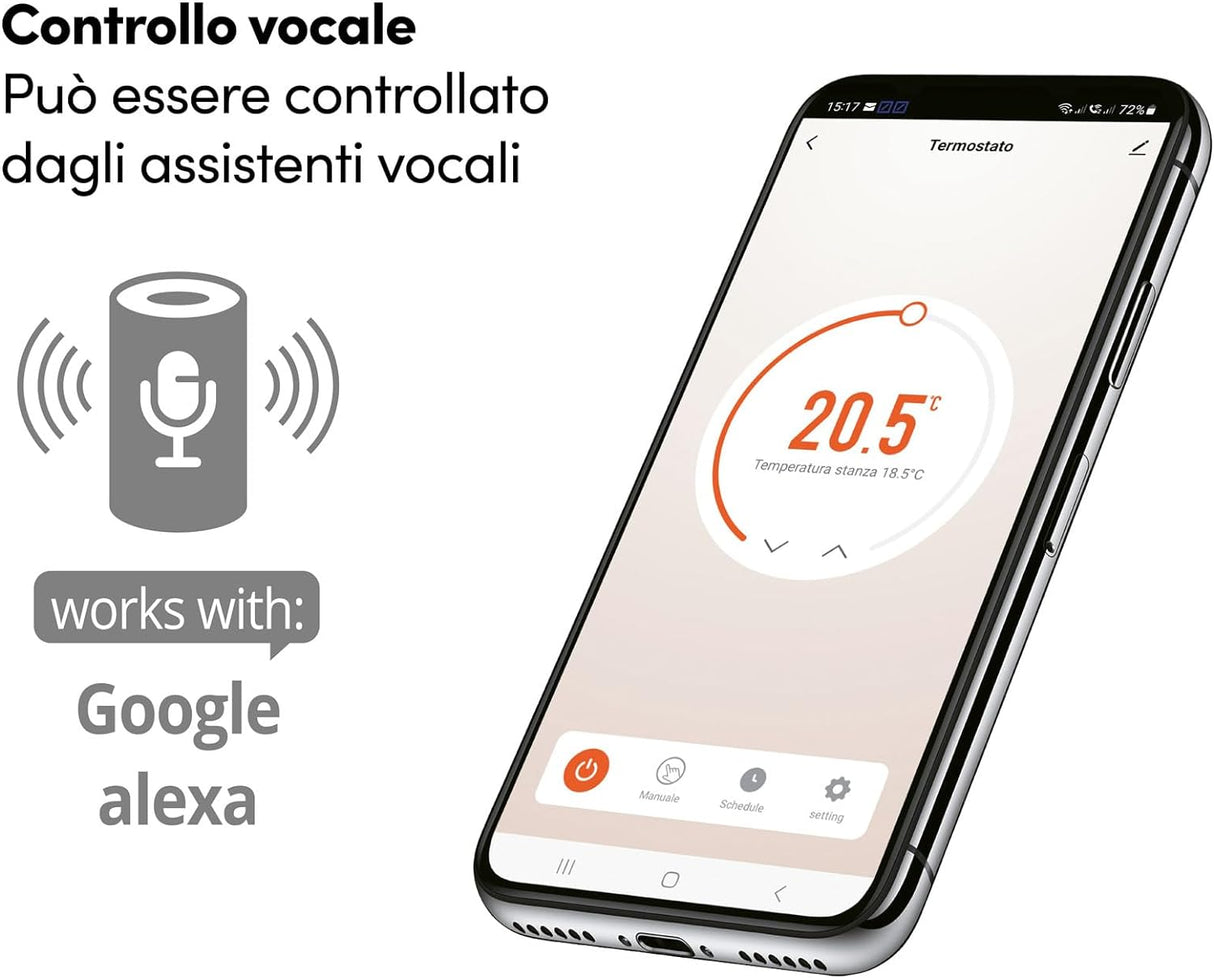 beghelli area occasioni cronotermostato smart beghelli dom e con display touch e placca luminosa wi fi 60048