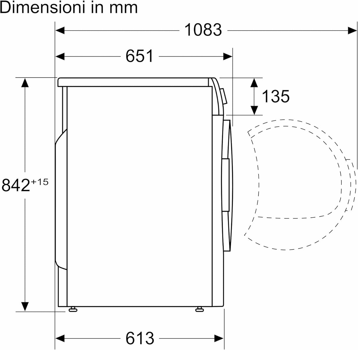 bosch asciugatrice a condensazione bosch wth83058ii serie 4 8 kg classe a a842xl598xp613 display led bianco ean 4242005355976
