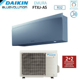 climatizzatore condizionatore daikin bluevolution inverter serie emura silver 9000 btu ftxj25as r 32 wi fi integrato classe a___ garanzia italiana novita