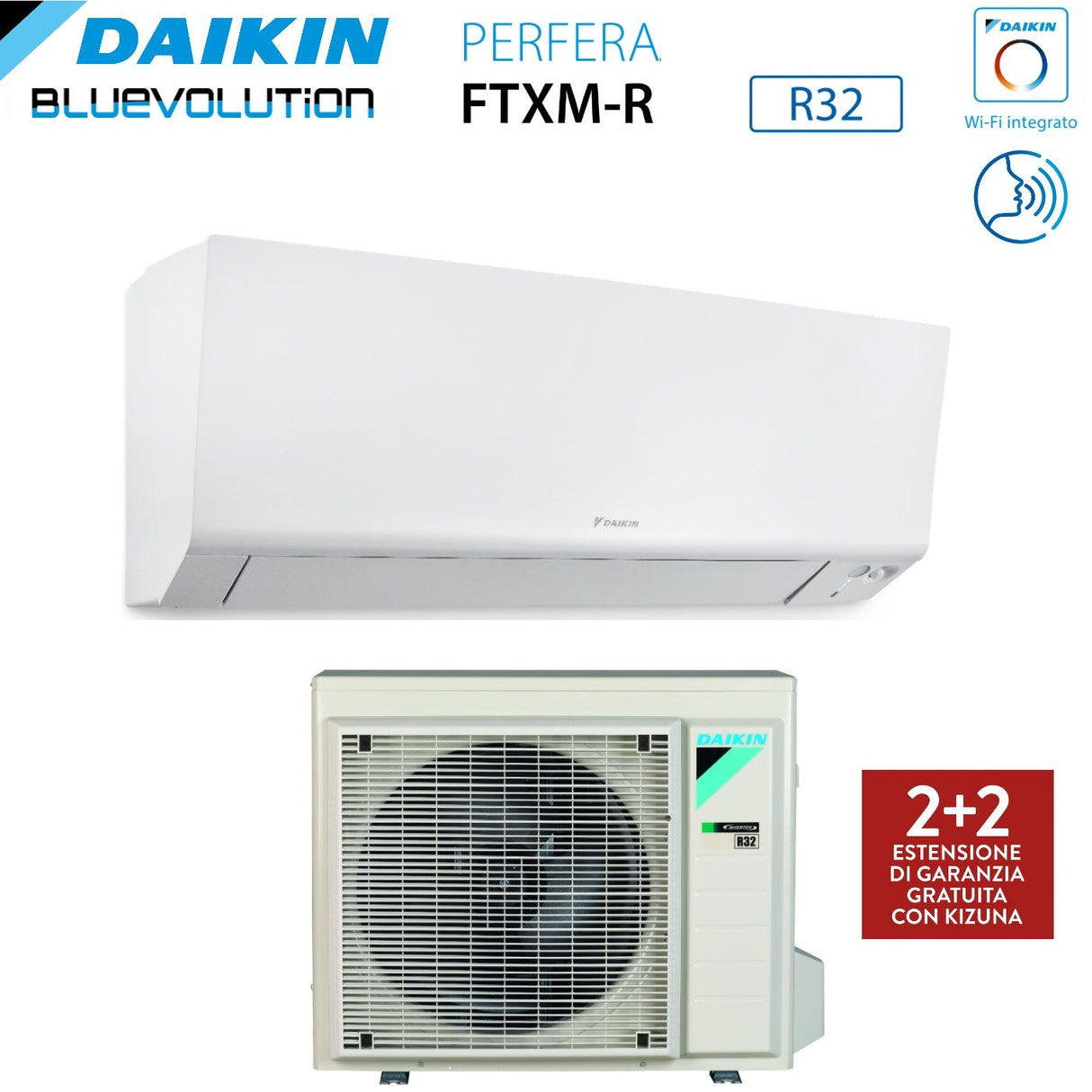 climatizzatore condizionatore daikin bluevolution inverter serie perfera wall 12000 btu ftxm35r r 32 wi fi integrato classe a___ garanzia italiana novita