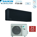 climatizzatore condizionatore daikin bluevolution inverter serie stylish total black 7000 btu ftxa20bb r 32 wi fi integrato classe a___ nero novita 2020 4689