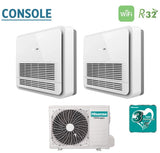climatizzatore condizionatore hisense dual split console 9_9 con 2amw35u4rgc r 32 wi fi optional telecomando di serie incluso 9000_9000 10903