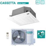 climatizzatore condizionatore hisense inverter a cassetta serie super 18000 btu act52ur4rcc8 _ auw52u4rs7 r 32 wi fi optional classe a__ a_ con telecomando e pannello incluso