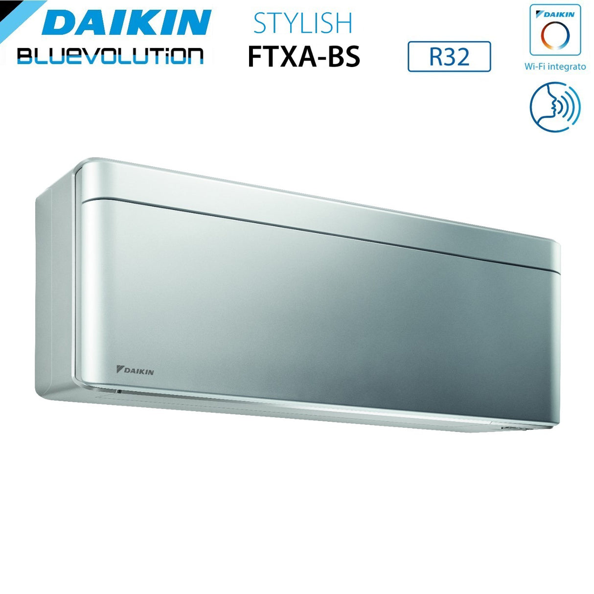 daikin unita interna a parete daikin bluevolution stylish total silver 9000 btu ftxa25c r 32 wi fi integrato ean 4573535238171