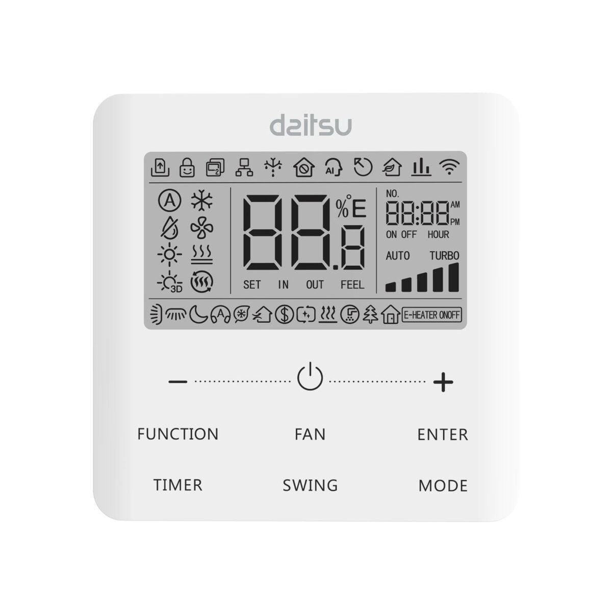 daitsu condizionatore canalizzato daitsu 36000 btu acd36kdbs monofase r 32 wi fi integrato con comando a filo