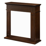 divina fire cornice per camino rivestimento in legno l895xh905xp28 jefferson noce