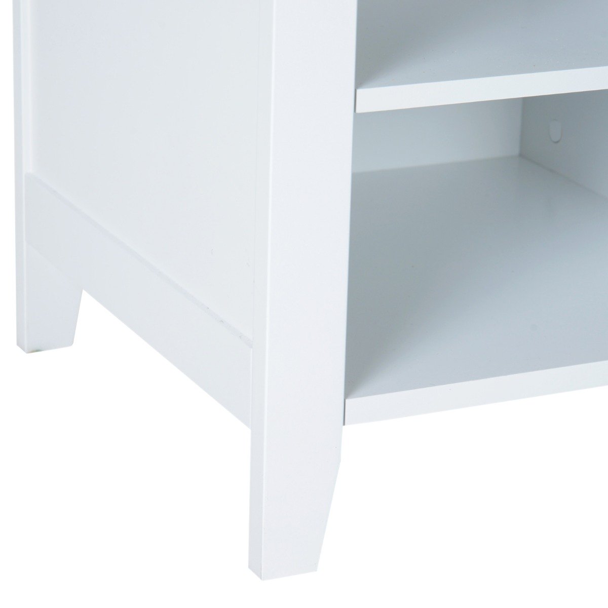 easycomfort easycomfort appendiabiti attaccapanni da terra con specchio scarpiera 4 ganci legno 80x40x170cm bianco ean 8054144139418