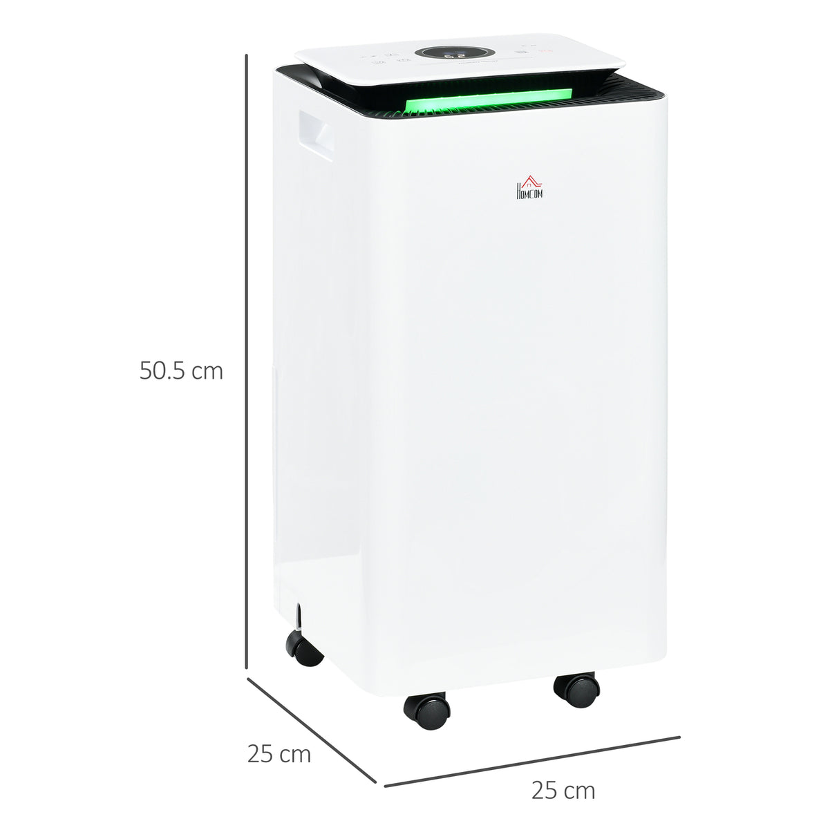 easycomfort easycomfort deumidificatore da 12l in abs con 5 modalita 2 velocita e timer da 24h 25x25x50 5 cm bianco e nero