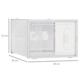 easycomfort easycomfort mobile scarpiera modulare salvaspazio 8 cubi 28x36x21 cm in plastica pp bianco