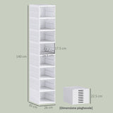 easycomfort easycomfort scarpiera con 8 contenitori per scarpe impilabili e pieghevoli con pannello trasparente bianco