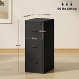 easycomfort easycomfort schedario portadocumenti minimal a 3 cassetti con barra regolabile in acciaio 36 5x46 2x99 cm nero
