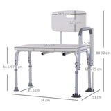 easycomfort easycomfort sedia da doccia con altezza regolabile su 6 livelli piedini e bracciolo antiscivolo ampia seduta 68 5x40 5cm ean 8054111846165