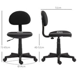 easycomfort easycomfort sedia da ufficio girevole ad altezza regolabile in tessuto elastico spugna e acciaio 43x51x73 85 cm nero