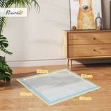 easycomfort easycomfort set 80 tappetini igienici per cani a 6 strati in tessuto non tessuto carta e pe 60x60 cm blu e bianco