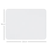 easycomfort easycomfort tappetino per sedia ufficio salvapavimento antiscivolo in plastica 90x120cm trasparente