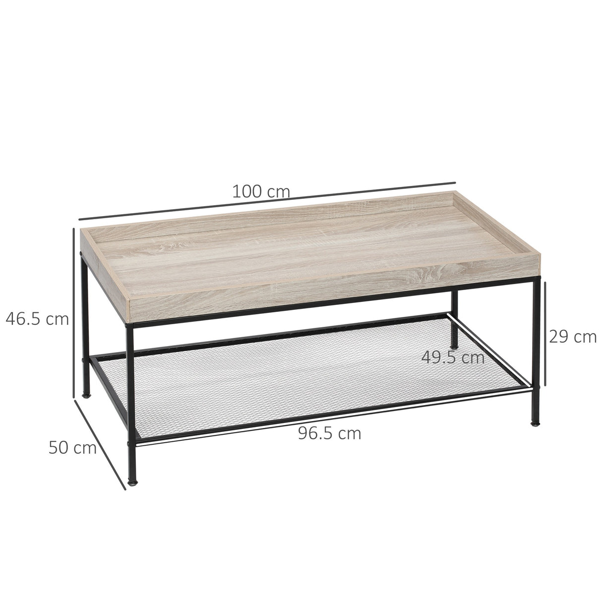 immagine-3-easycomfort-easycomfort-tavolino-da-salotto-basso-a-2-livelli-con-bordo-rialzato-in-mdf-e-metallo-100x50x46-5-cm-color-legno