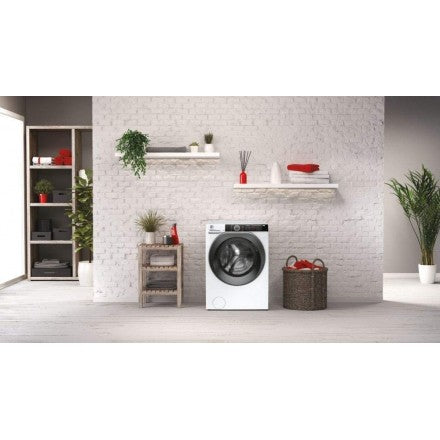 lavatrice a carico frontale hoover h wash 500 13 kg hwe 413ambs 1 s classe a a___ a85xp67xl60 1400 giri ecopower  vapore  wifi  bluetooth