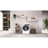 lavatrice a carico frontale hoover h wash 500 13 kg hwe 413ambs 1 s classe a a___ a85xp67xl60 1400 giri ecopower  vapore  wifi  bluetooth