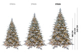 le stelle albero di natale pino verde innevato h 210cm x l 150cm super folto effetto real touch con 2500 luci led incorporate e base croce in ferro pieghevole
