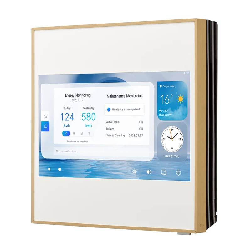 lg condizionatore lg dual split inverter artcool gallery lcd 999 con mu3r19 r 32 wi fi integrato