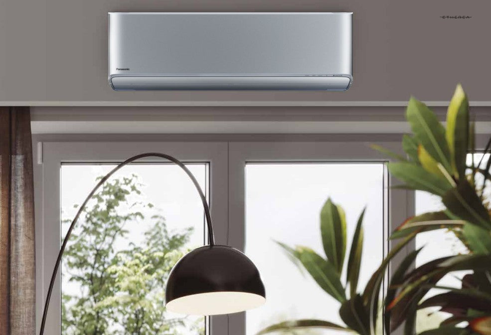 panasonic climatizzatore condizionatore panasonic dual split inverter etherea silver 1800018000 con cu 5z90tbe r 32 wi fi integrato argento