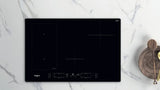 piano cottura a induzione whirlpool wlb2977ne 4 fuochi in vetro nero lxp 77x54 flexicook booster wl b2977 ne 38254