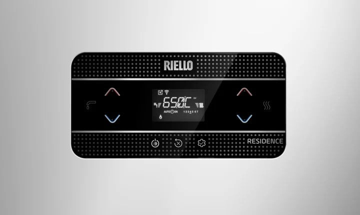 riello caldaia a condensazione riello residence hm 30 is metanogpl solo riscaldamento low nox completa di kit scarico fumi 20205321