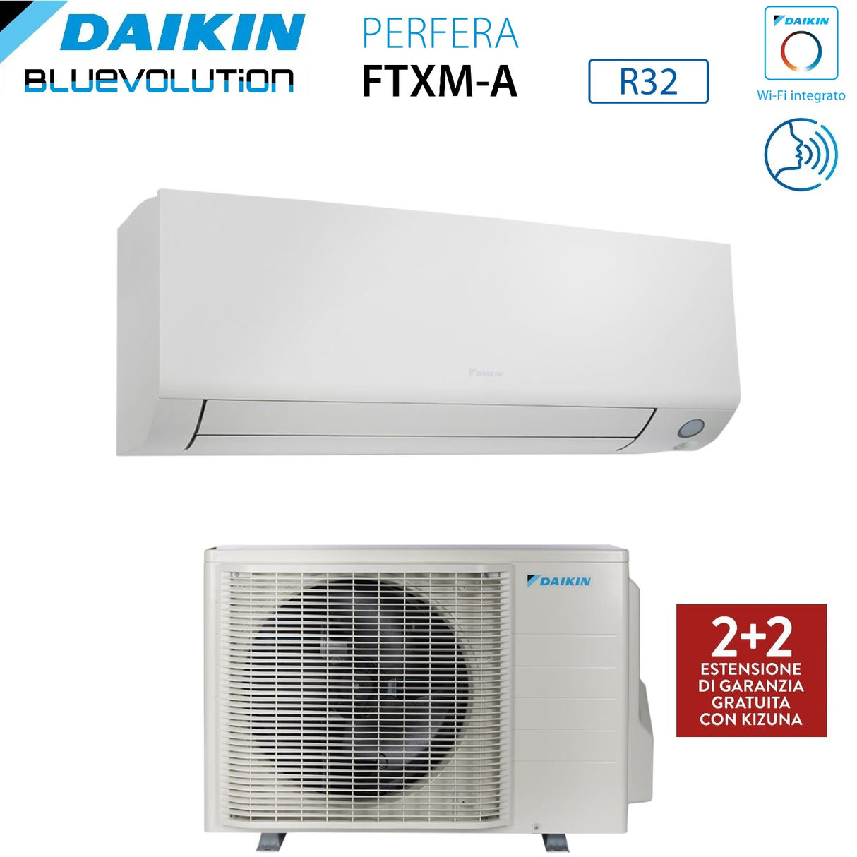 climatizzatore condizionatore daikin bluevolution inverter serie perfera all season 15000 btu ftxm42a r 32 wi fi integrato garanzia italiana