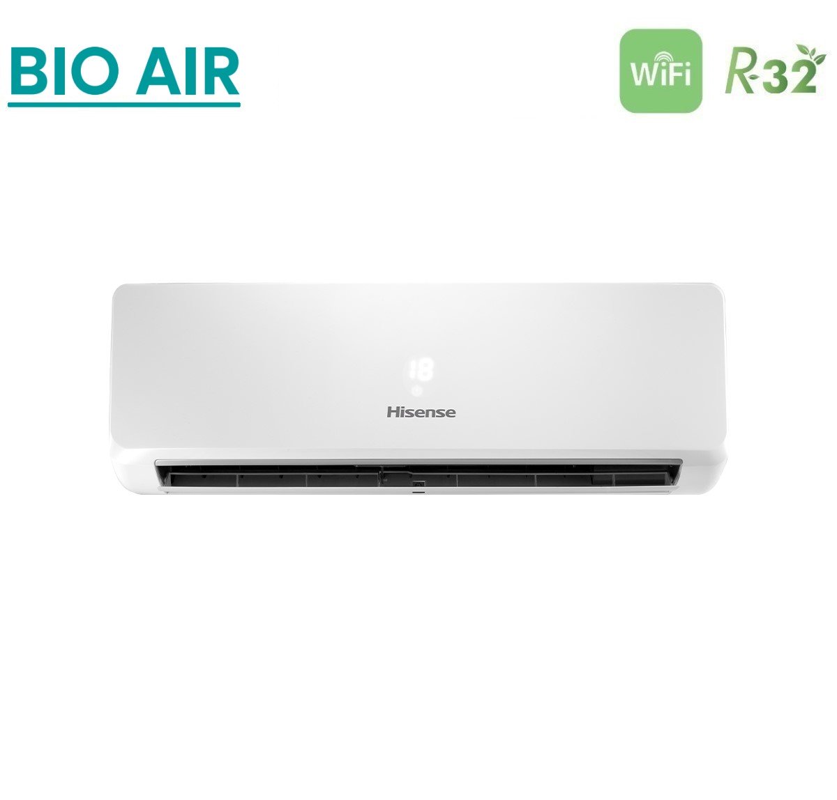 climatizzatore condizionatore hisense dual split inverter serie bio air 9_9 con 2amw35u4rgc r 32 wi fi integrato 9000_9000