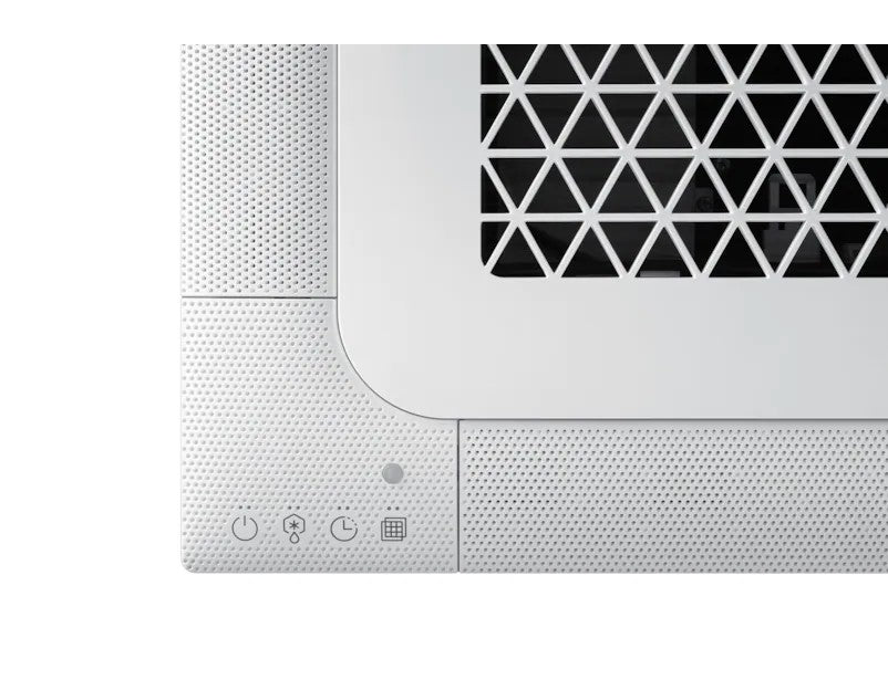 climatizzatore condizionatore samsung mini cassetta 4 vie windfree 24000 btu ac071rnndkg r 32 wi fi optional con telecomando wireless e pannello incluso