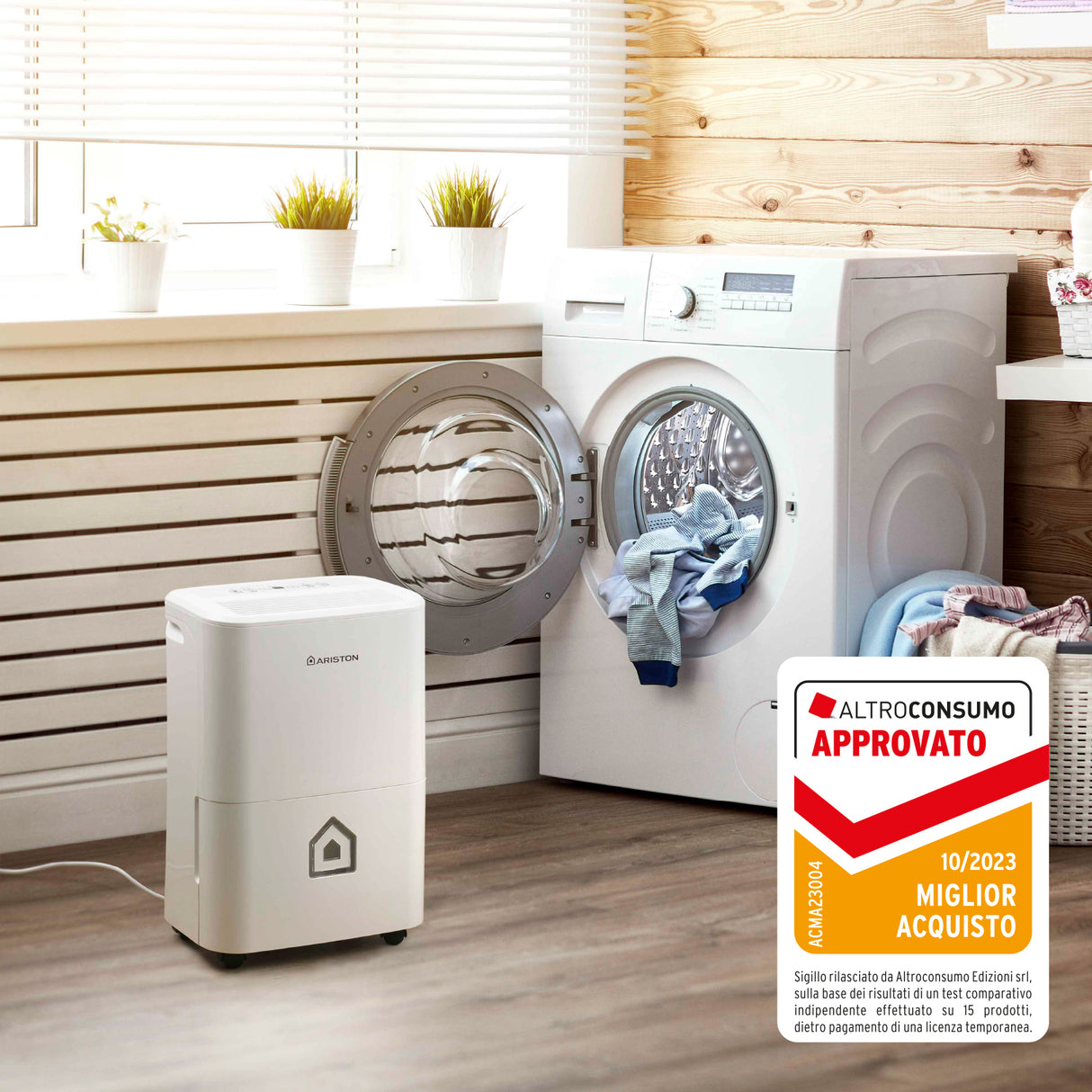 deumidificatore portatile ariston deos 16s inverter gas r134a 16 litri