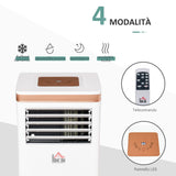 easycomfort easycomfort condizionatore portatile deumidificatore con telecomando timer 24h e 2 velocita 1122w classe energetica a 10000btu 35 5x34x70cm bianco