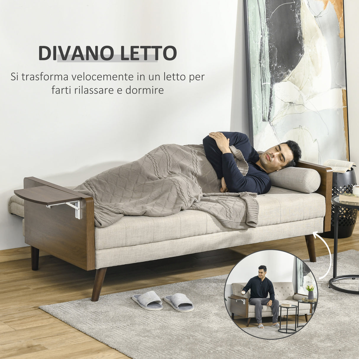 easycomfort easycomfort divano letto singolo con mensole laterali seduta 3 posti e schienale 3 reclinazioni 200x88x89cm
